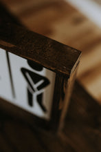 Load image into Gallery viewer, Restroom (Crossing Legs) - Wood Sign
