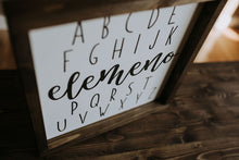 Load image into Gallery viewer, ABC Elemeno - Wood Sign