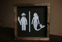 Load image into Gallery viewer, Restroom (Pirate & Mermaid) - Wood Sign