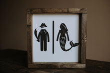 Load image into Gallery viewer, Restroom (Pirate & Mermaid) - Wood Sign