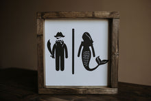 Load image into Gallery viewer, Restroom (Pirate &amp; Mermaid) - Wood Sign
