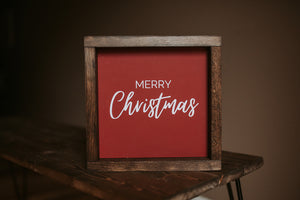 Merry Christmas - Wood Sign