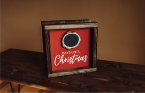 Copy of Days until Christmas - Red - Wood Sign